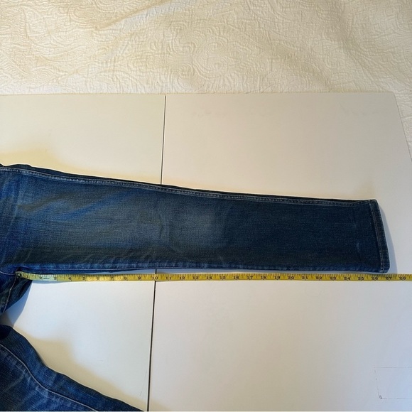 Madewell Slim Straight Mid Rise Blue Jeans - Size 27 - Picture 12 of 16